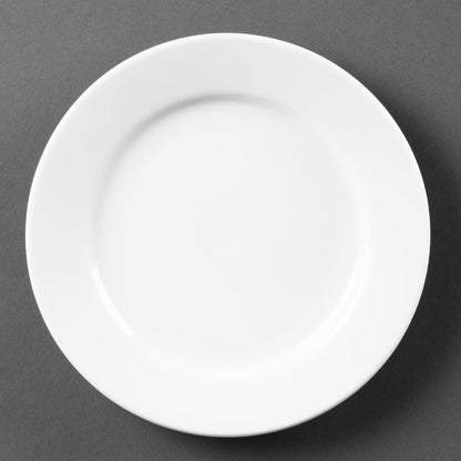 CB478 Olympia Whiteware Borden Met Brede Rand 16,5cm (12 Stuks)