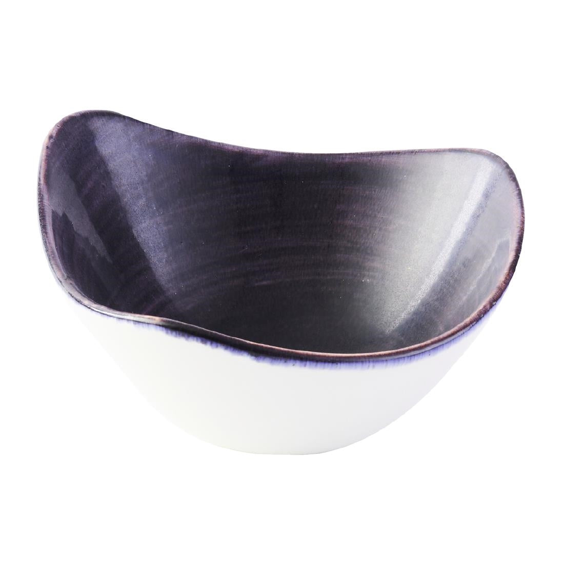 DX068 Churchill Stonecast Patina Deep Purple Driehoekige Kom 15.2cm (12 stuks)