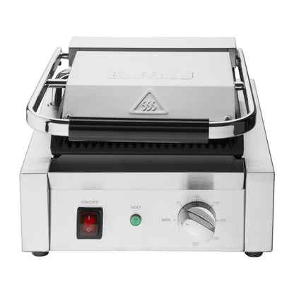CU600 Buffalo Dubbele Contactgrill Geribbelde Platen
