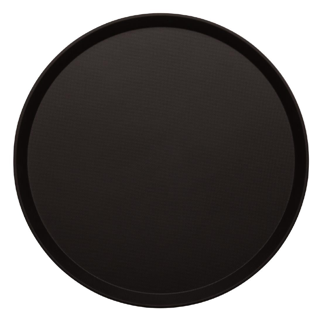 DB003 Cambro Treadlite rond antislip glasvezel dienblad zwart 35,5cm