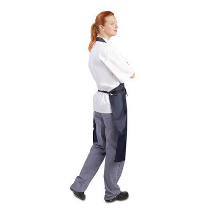 A896 Whites waterdicht schort blauw