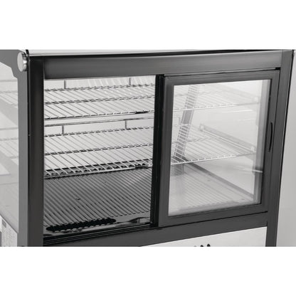 CD230 Polar G-serie tafelmodel koelvitrine 160L zwart