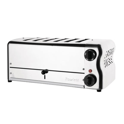 CH185 Rowlett Esprit broodrooster 6 sleuven chroom - 2 reserve-elementen en 2 tostihouders
