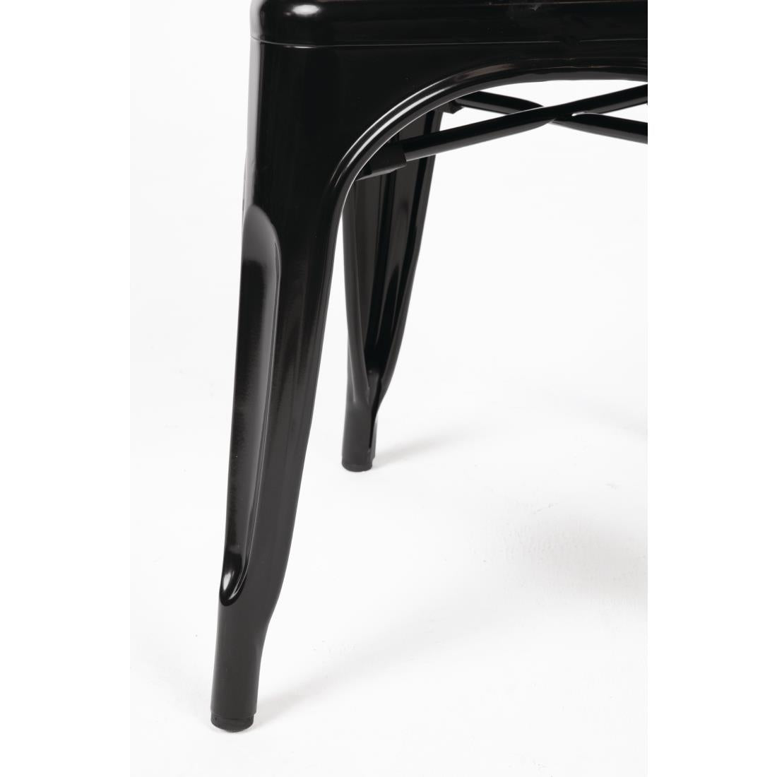 GL331 Bolero Bistro stalen stoel zwart (4 stuks)