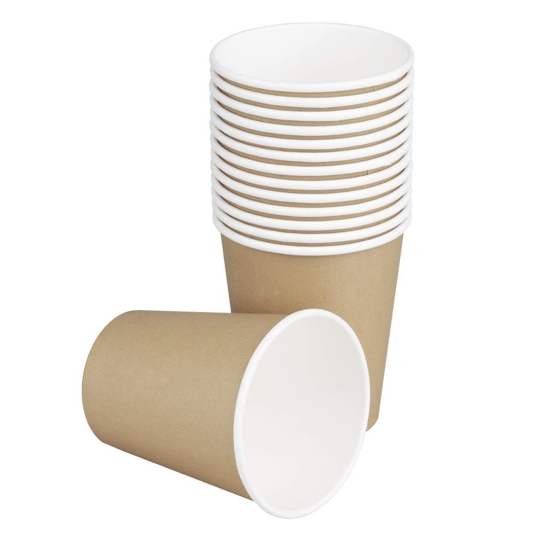 HT464 Fiesta Recyclebare Hot Cups Enkelwandig Kraft 6oz (1000 stuks)