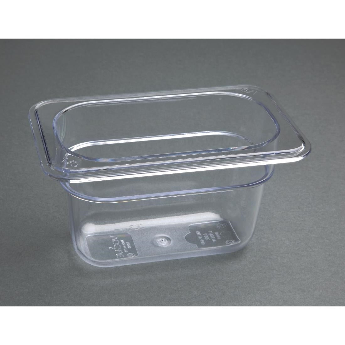 U243 Vogue polycarbonaat 1/9 gastronorm container 100mm helder
