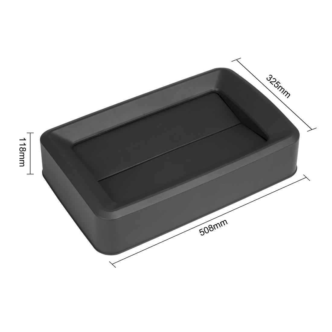 DX179 Jantex Zwart Deksel Voor 60/80Ltr Slimme Afvalbak