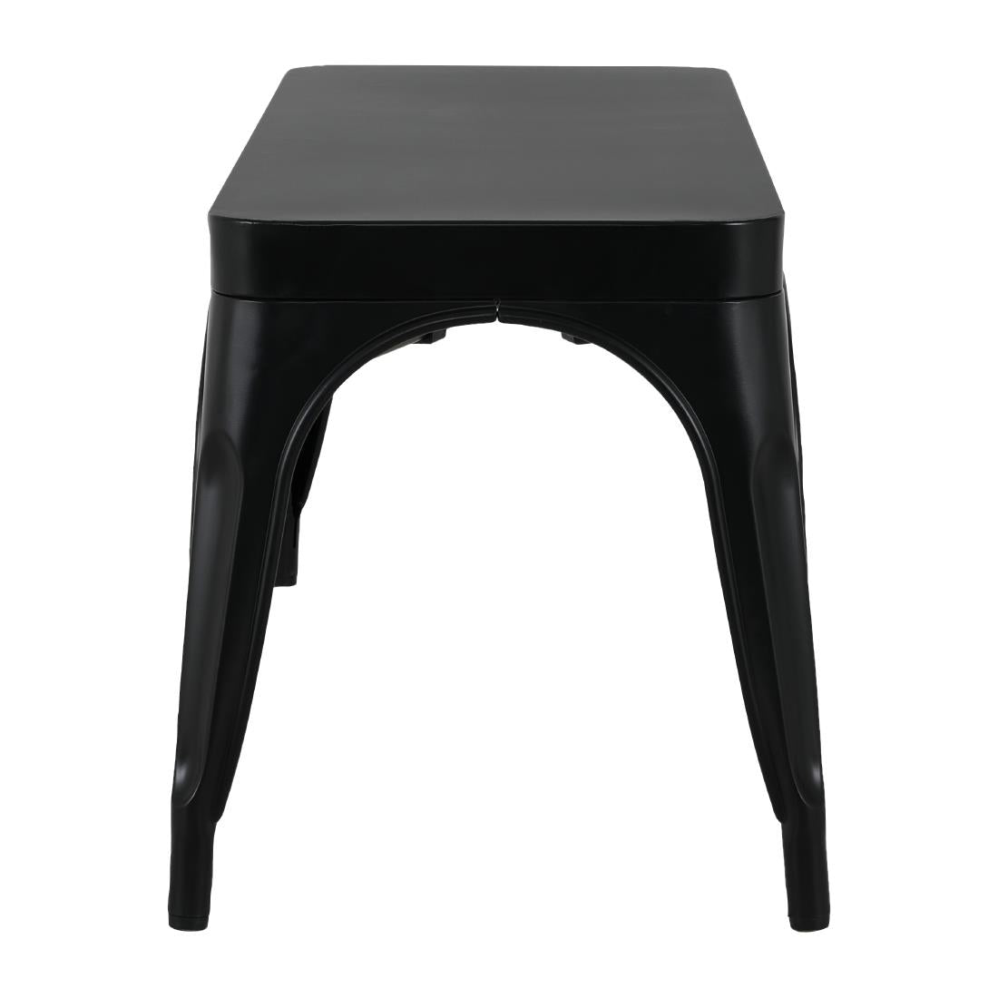 JA328 Bolero Bistro Metalen Bank Zwart 1000mm (2 stuks)