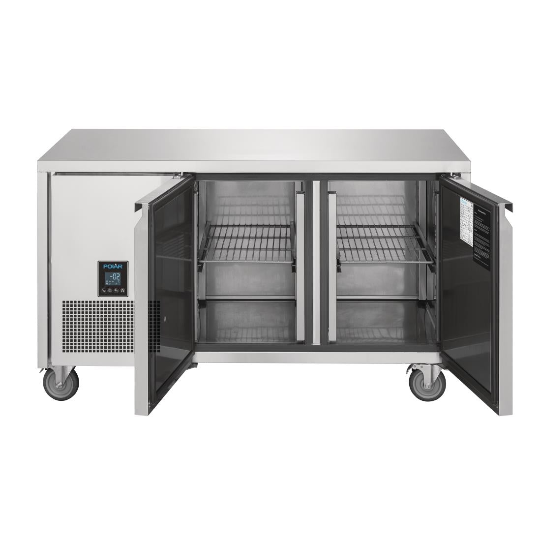 UA005 Polar U-serie premium tweedeurs koelwerkbank 267L