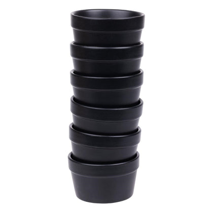 DK830 Olympia stapelbare ramekin mat zwart 77x45mm (6 stuks)