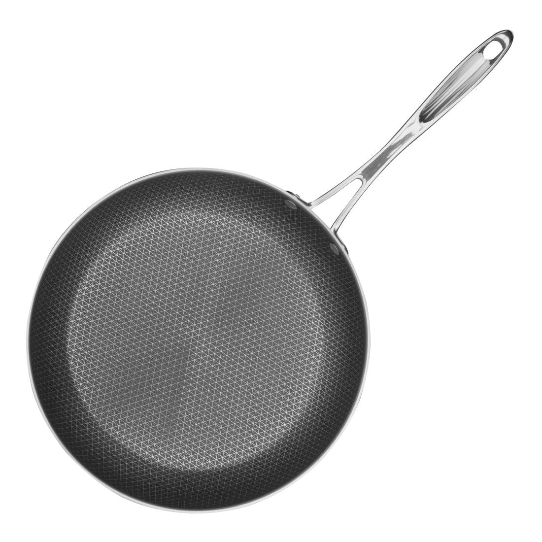 GP189 Vogue Tri-Shield Roestvrijstalen Koekenpan met Clad Coating, 28 cm