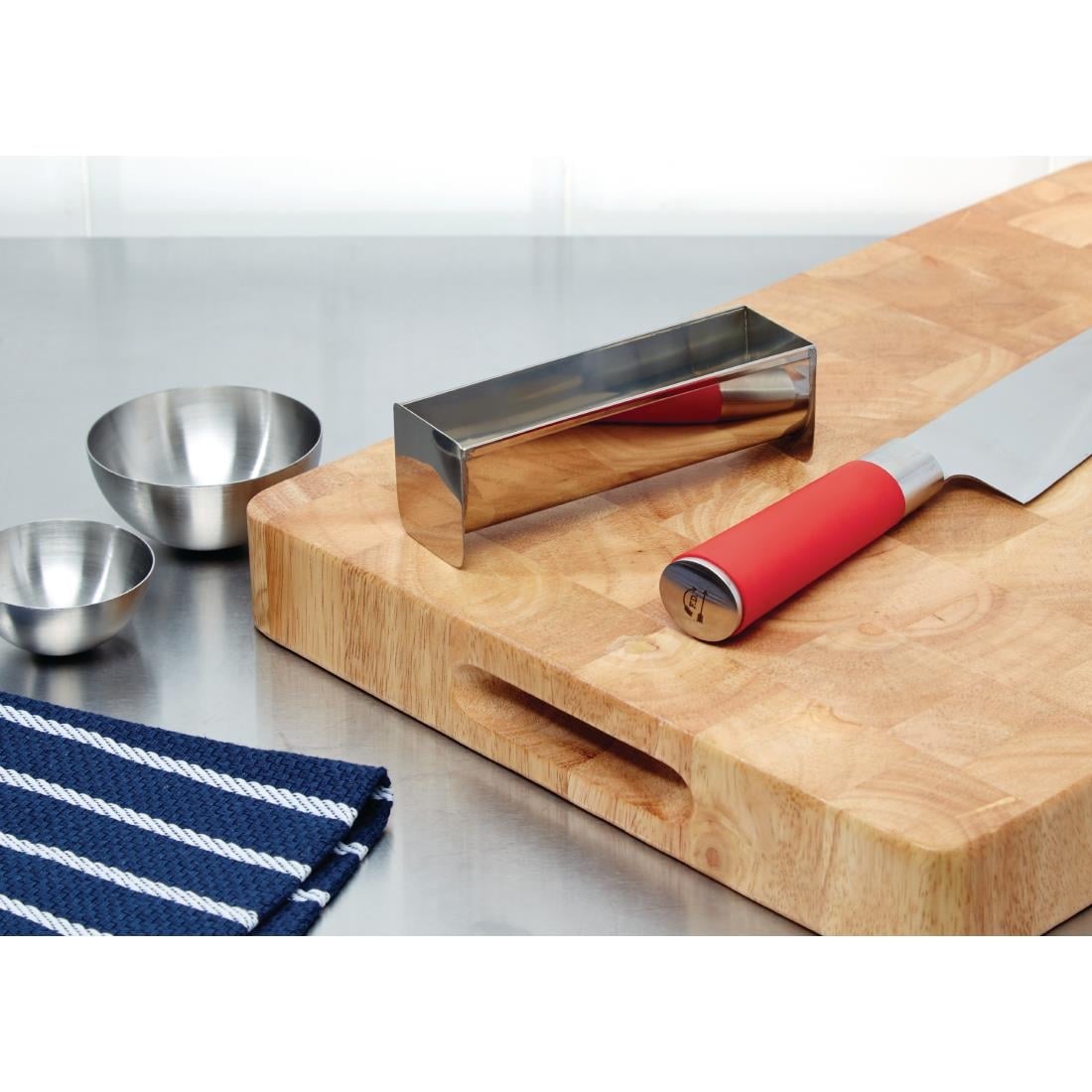 E589 Vogue RVS paté- en terrinevorm U-vorm 13,5cm
