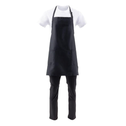 B780 Chef Works Schort Met Twee Zakken Zwart