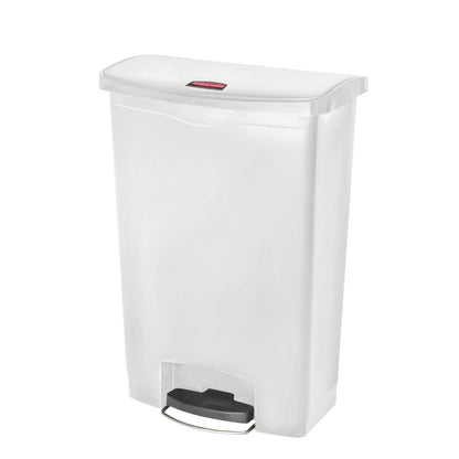 CW594 Rubbermaid Slim Jim Front Step pedaalemmer 90Ltr wit
