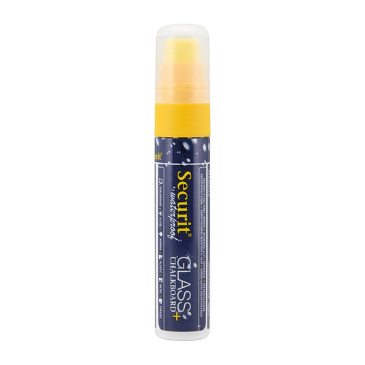 CU777 Securit Waterproof krijtstift (Glas + Krijtbord) in geel met 7-15mm penpunt