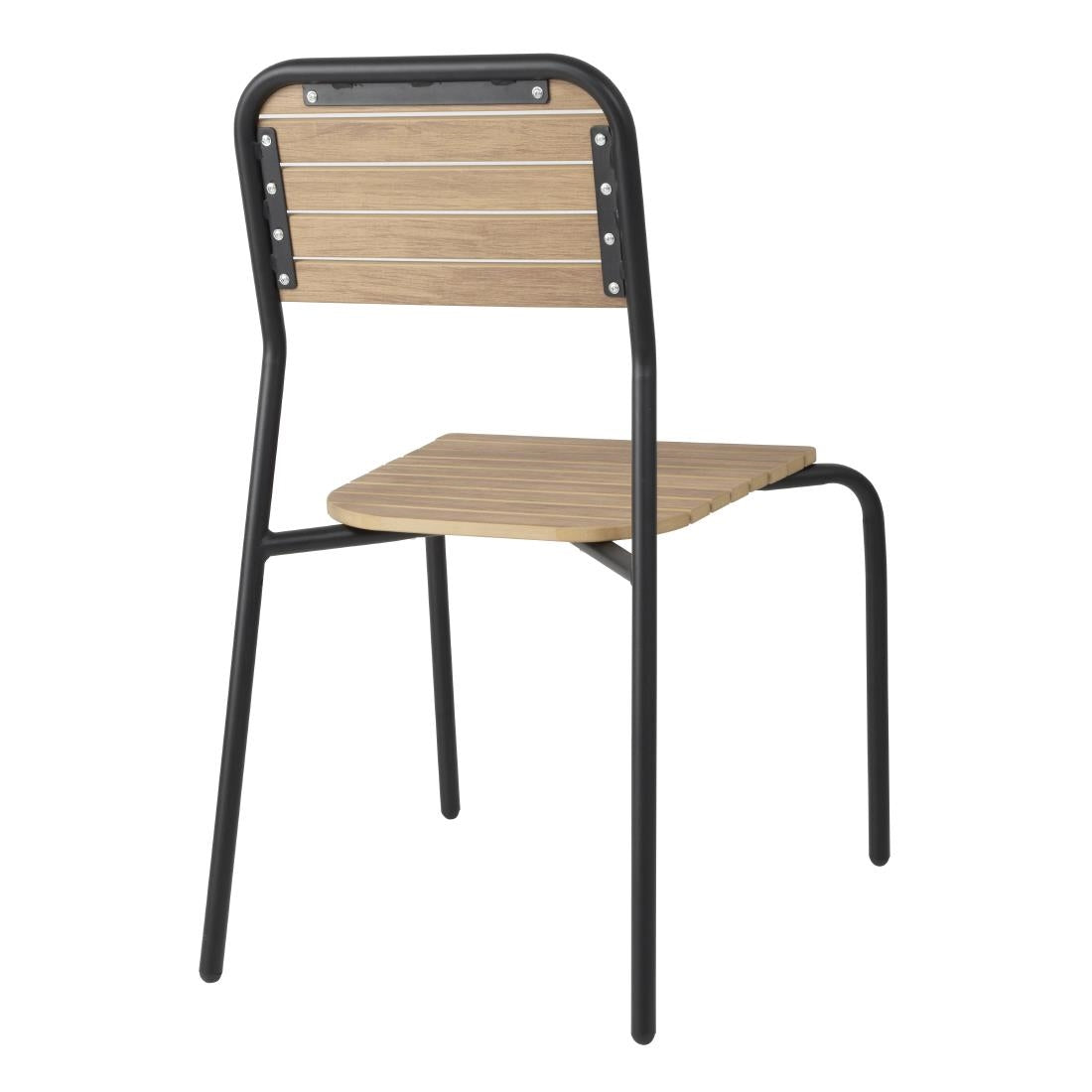 FU537 Bolero Santorini Tuinstoelen Met Houteffect (4 Stuks)