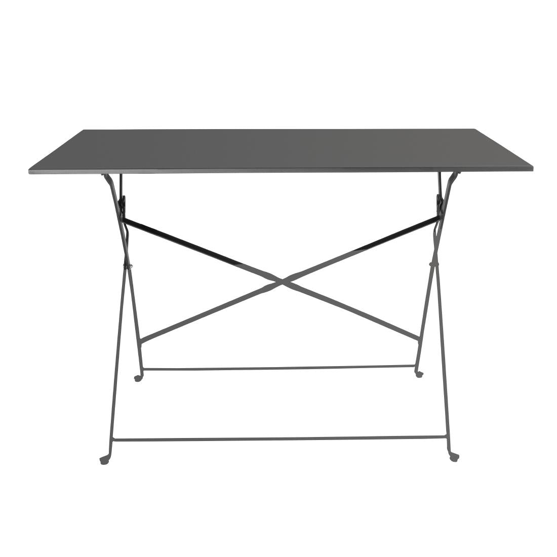 CH968 Bolero Pavement Style Klaptafel Zwart 1100mm x 700mm
