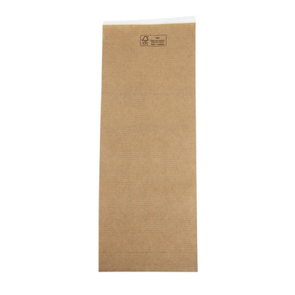 DF696 Kraft recyclebare afsluitbare papieren bestekzakjes (2000 stuks)