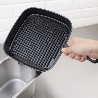 M653 Vogue vierkante gietijzeren inductie grillpan 24,1cm