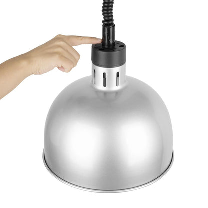 DY461 Buffalo verstelbare warmtelamp zilver 250W
