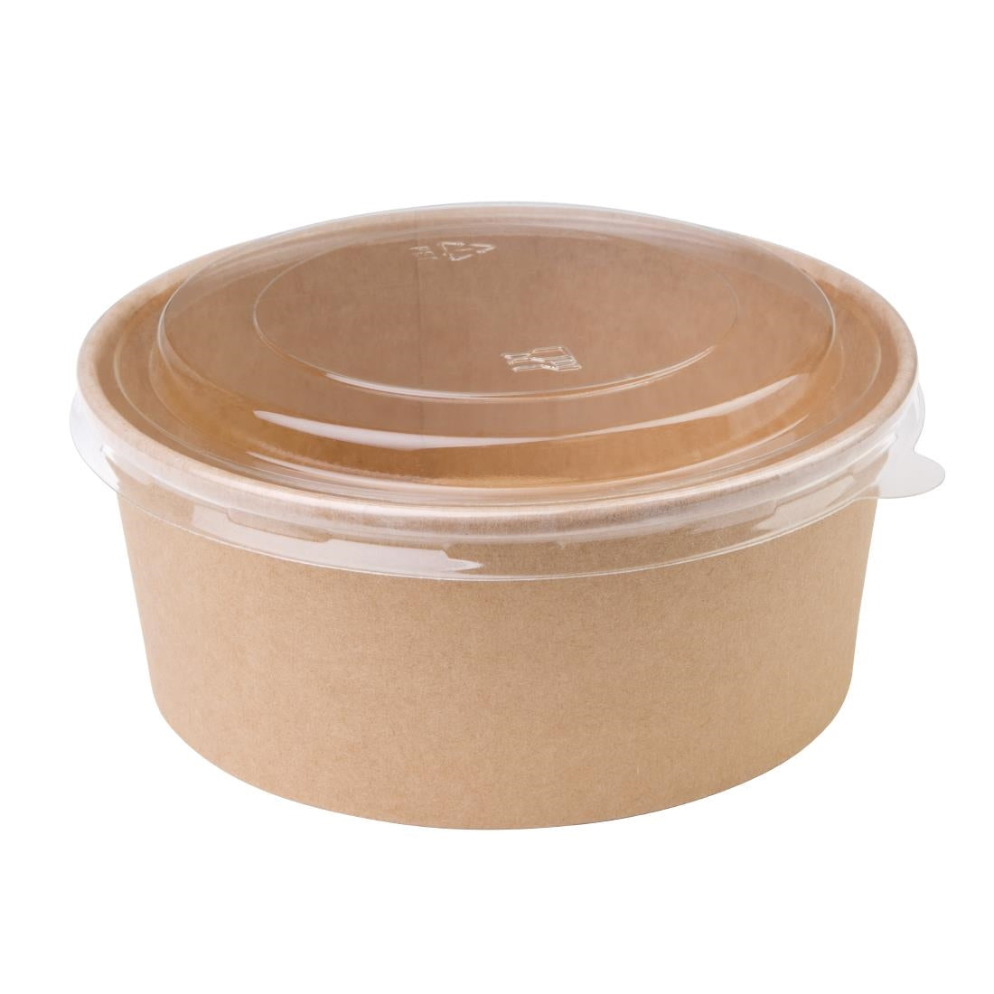FB199 Fiesta Recyclable PET deksel voor ronde saladeschalen FB196, FB197 en FB198 (300 stuks)