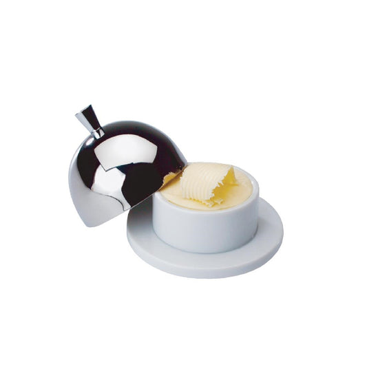 S019 Botervloot met RVS cloche 4cl