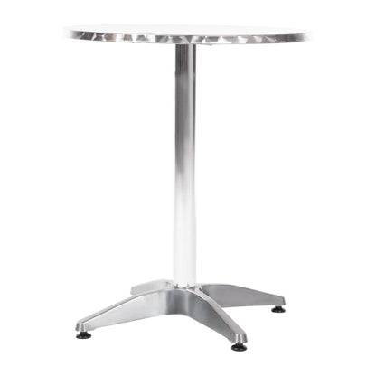 U425 Bolero Bistro ronde RVS tafel 60cm grijs