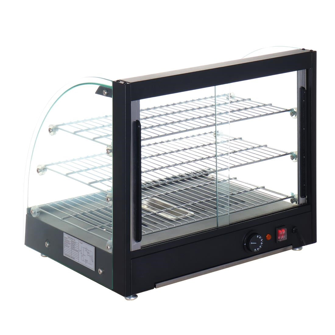 HW929 Nisbets Essentials Verwarmde Voedsel Display Merchandiser 82Ltr