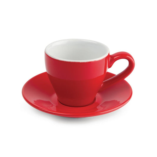 GK070 Olympia Café espressokoppen rood 10cl (12 stuks)