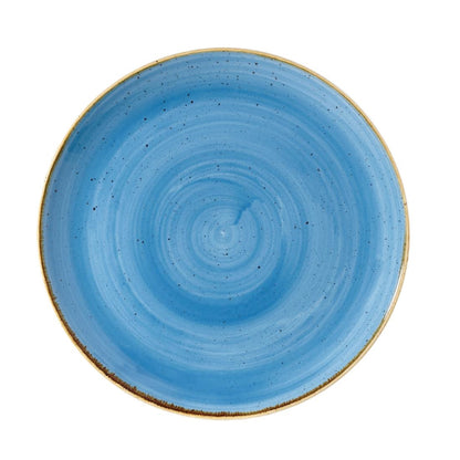 DF764 Churchill Stonecast Cornflower Blue Coupe Bord 28.8cm (12 stuks)
