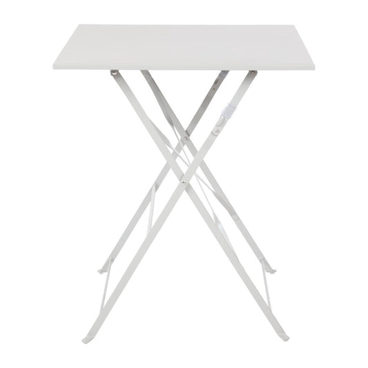 GK988 Bolero vierkante opklapbare stalen tafel grijs 60cm