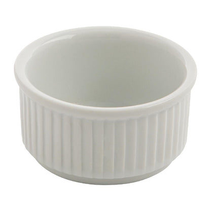 W421 Olympia Whiteware Stapelbare Ramekins 8,5cm (12 Stuks)