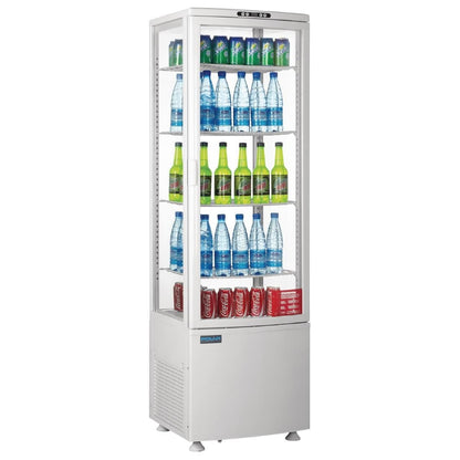 CX575 Polar C-Serie Energiezuinige Koelkast Met Gebogen Deur Wit 235Ltr