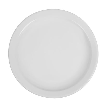 CB490 Olympia Whiteware Borden Met Smalle Rand 25cm (12 Stuks)