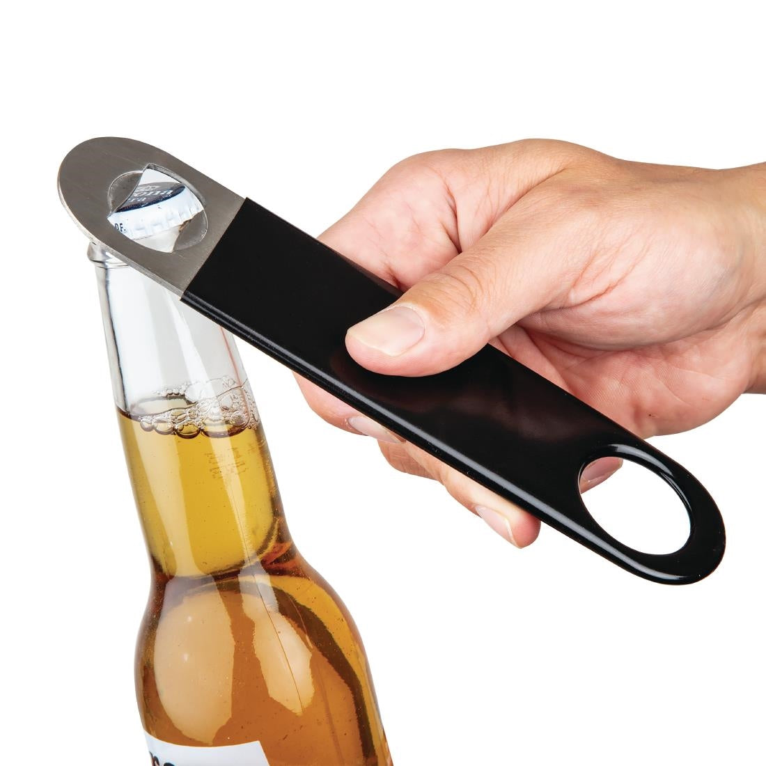 CD273 Olympia RVS flesopener met PVC handvat