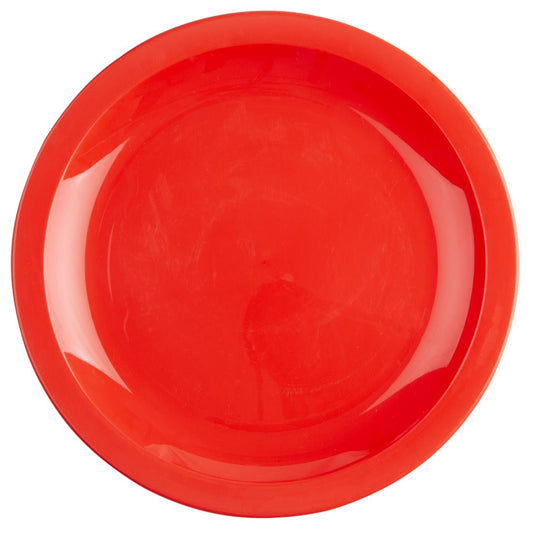 CB770 Olympia Kristallon polycarbonaat borden 23cm rood (12 stuks)