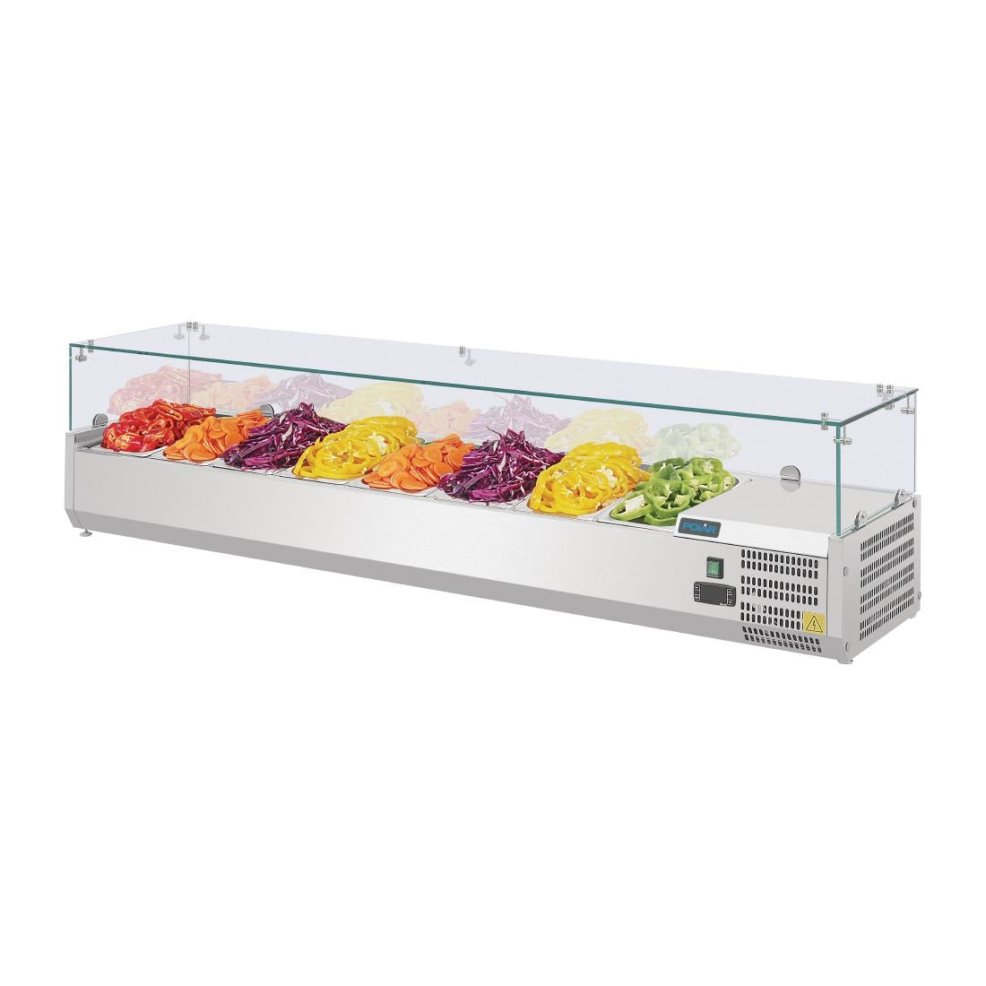 G610 Polar G-serie opzetkoelvitrine 8x GN 1/4