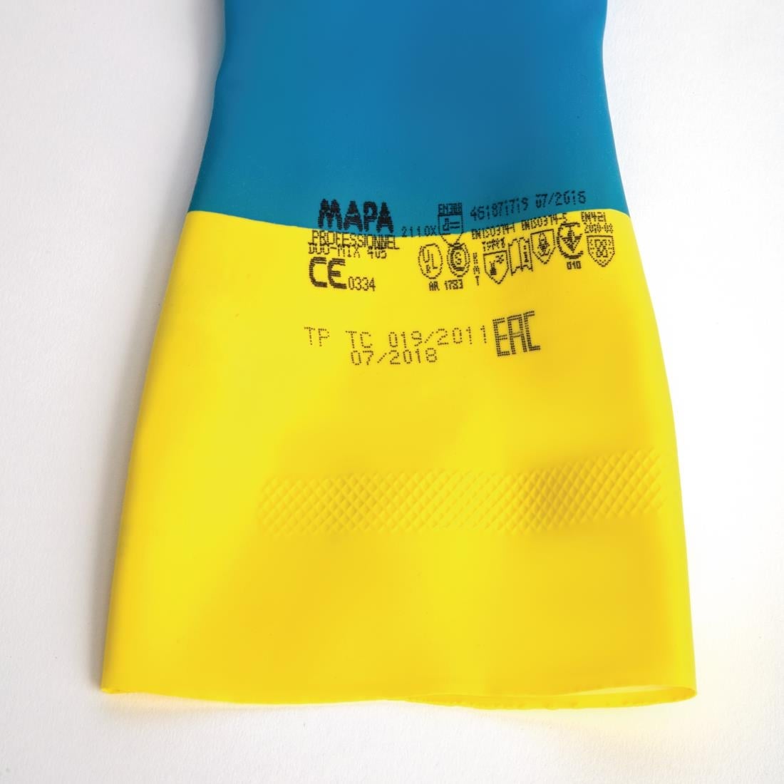 FA296-L MAPA Alto 405 waterdichte heavy-duty werkhandschoenen blauw en geel - L