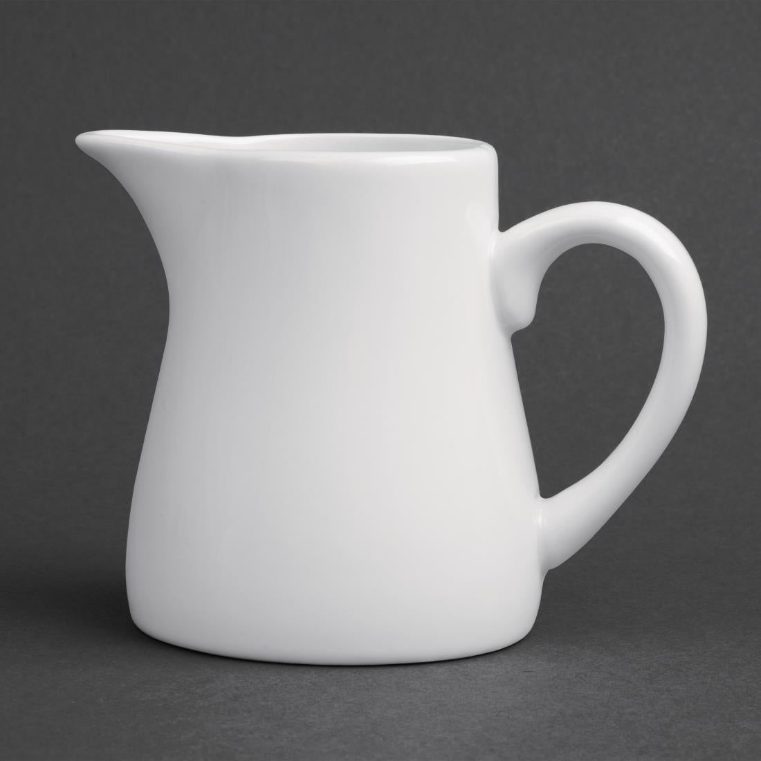 U819 Olympia Whiteware melkkannetjes met handvat 170ml (6 stuks)