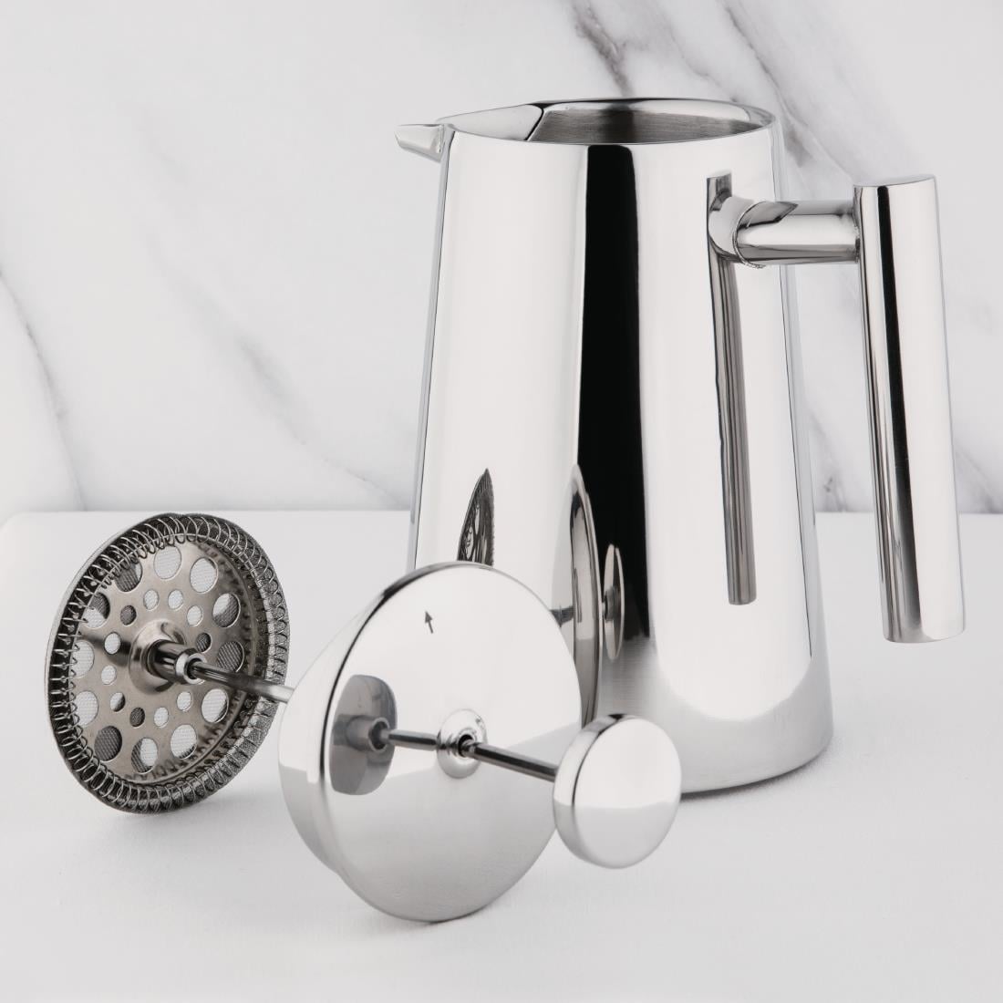 U073 Olympia RVS art deco cafetière 750ml