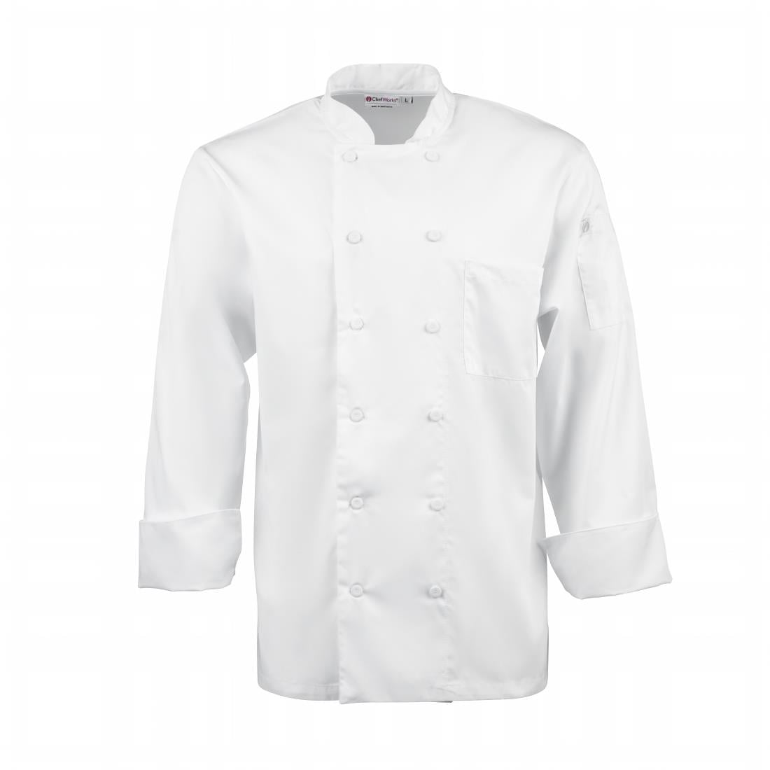 B649-XL Chef Works Calgary Cool Vent unisex koksbuis wit XL