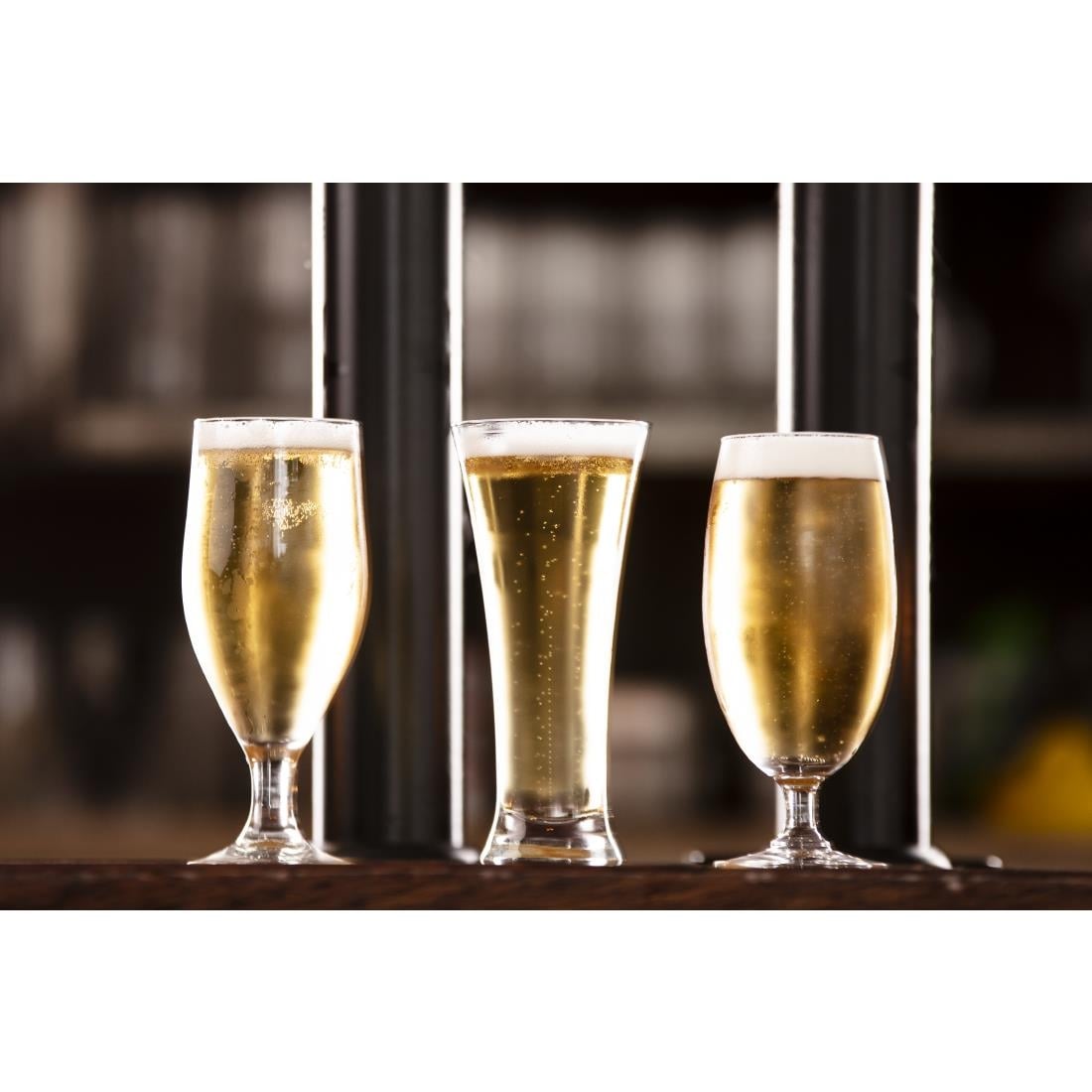 DA933 Olympia bierglazen op voet 420ml (6 stuks)