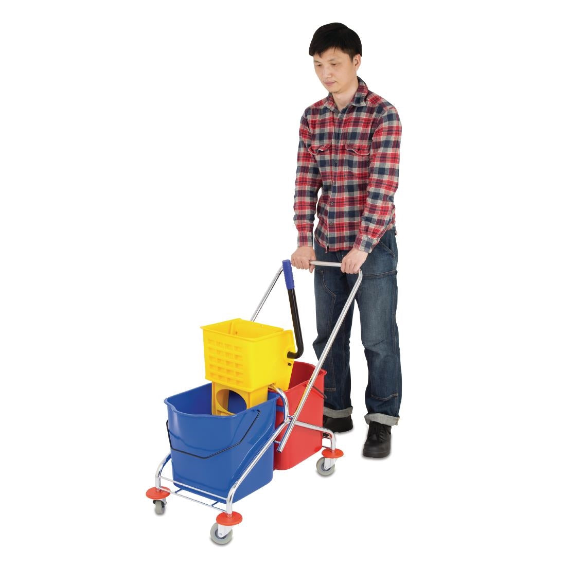 M880 Jantex duo rolemmer met wringer 2x 23Ltr