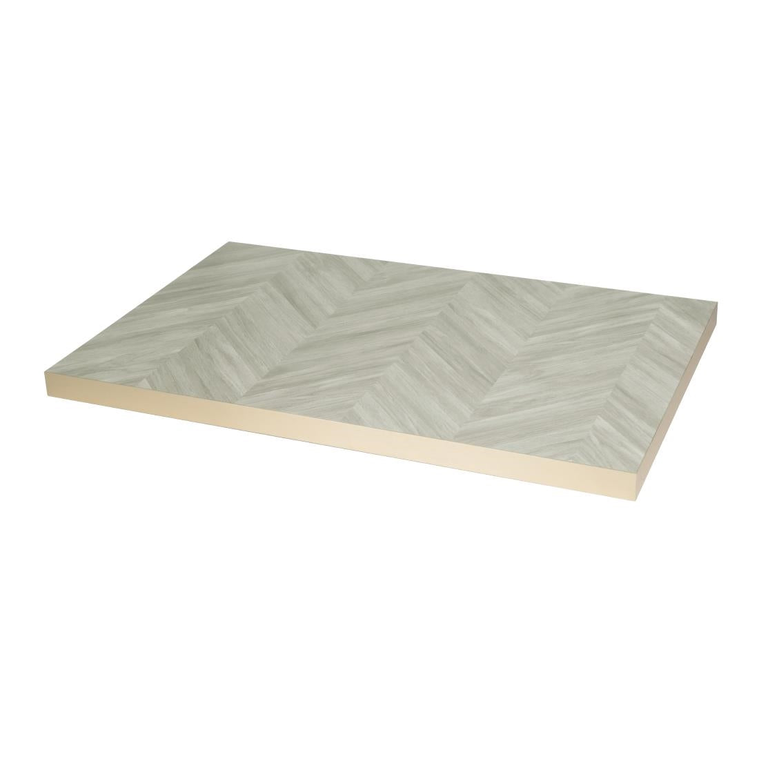 FU513 Bolero Rechthoekig Tafelblad Chevron-Ontwerp 1100 mm x 700 Mm