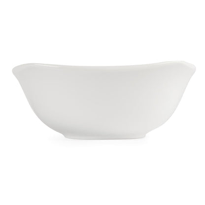 U175 Olympia Whiteware afgeronde vierkante schalen 22cm (12 stuks)