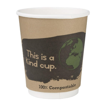 DY985 Fiesta Compostable 500 composteerbare dubbelwandige koffiebekers (500 stuks)