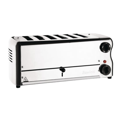 CH185 Rowlett Esprit broodrooster 6 sleuven chroom - 2 reserve-elementen en 2 tostihouders