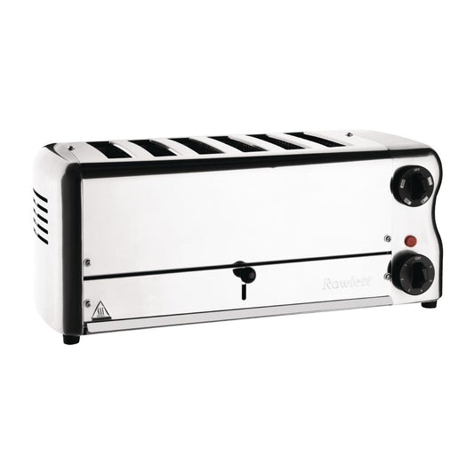 CH185 Rowlett Esprit broodrooster 6 sleuven chroom - 2 reserve-elementen en 2 tostihouders