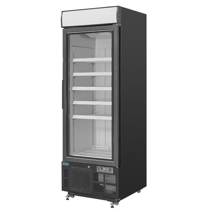 GH428 Polar G-Series Rechtopstaande Display Vriezer 412Ltr Zwart