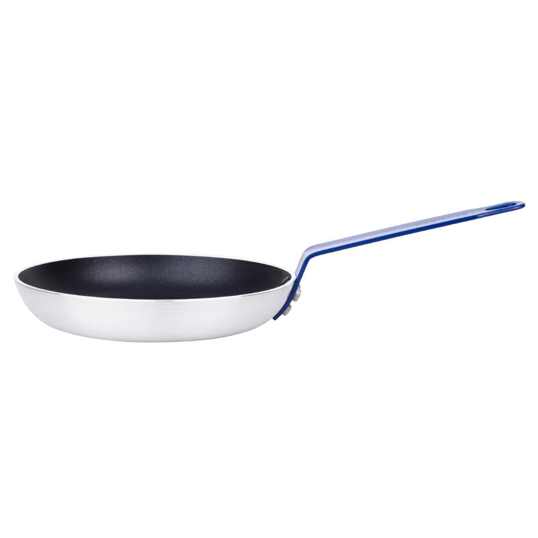 HT971 Hygiplas Aluminium Antiaanbak Teflon Platinum Plus Koekenpan met Blauwe Greep 24cm